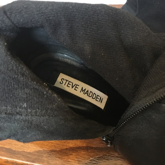Steve Madden leather black boots - Picture 5 of 15